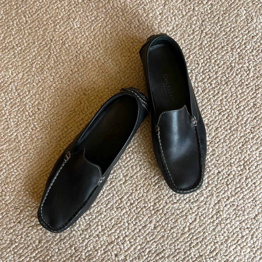Cole Haan Black Driving Mocs Size 9.5